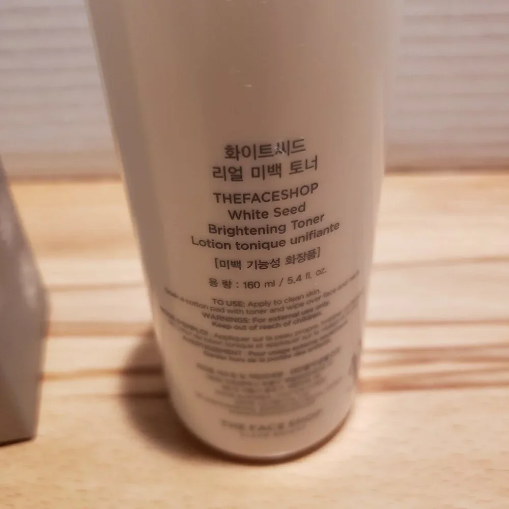 The Face Shop White Seed Brightening Toner Logion 5.4 fl. oz. New in‎ Box